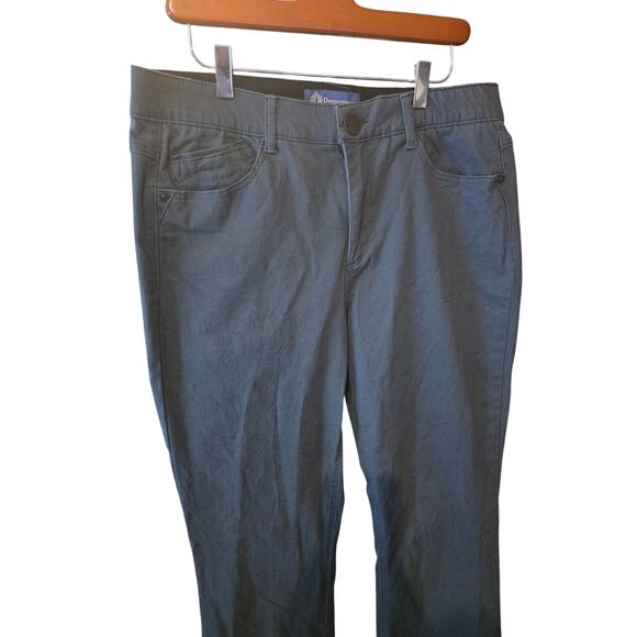 Democracy "Ab Solution" Jeans 14 Womens Plus Size Dark Gray Mid Rise Straight - Picture 2 of 6